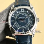 Replica GR Factory Vacheron Constantin Quai De L'ile Date Blue Dial Steel Case 4500S Watch